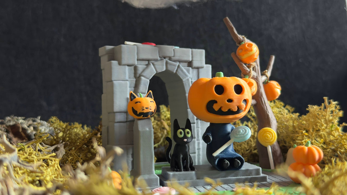 Soponcio Halloween Diorama Animal Crossing