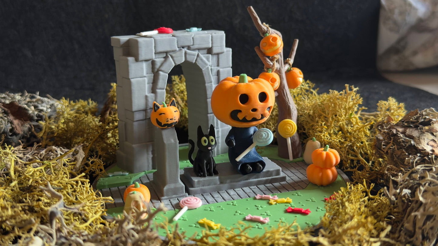 Soponcio Halloween Diorama Animal Crossing